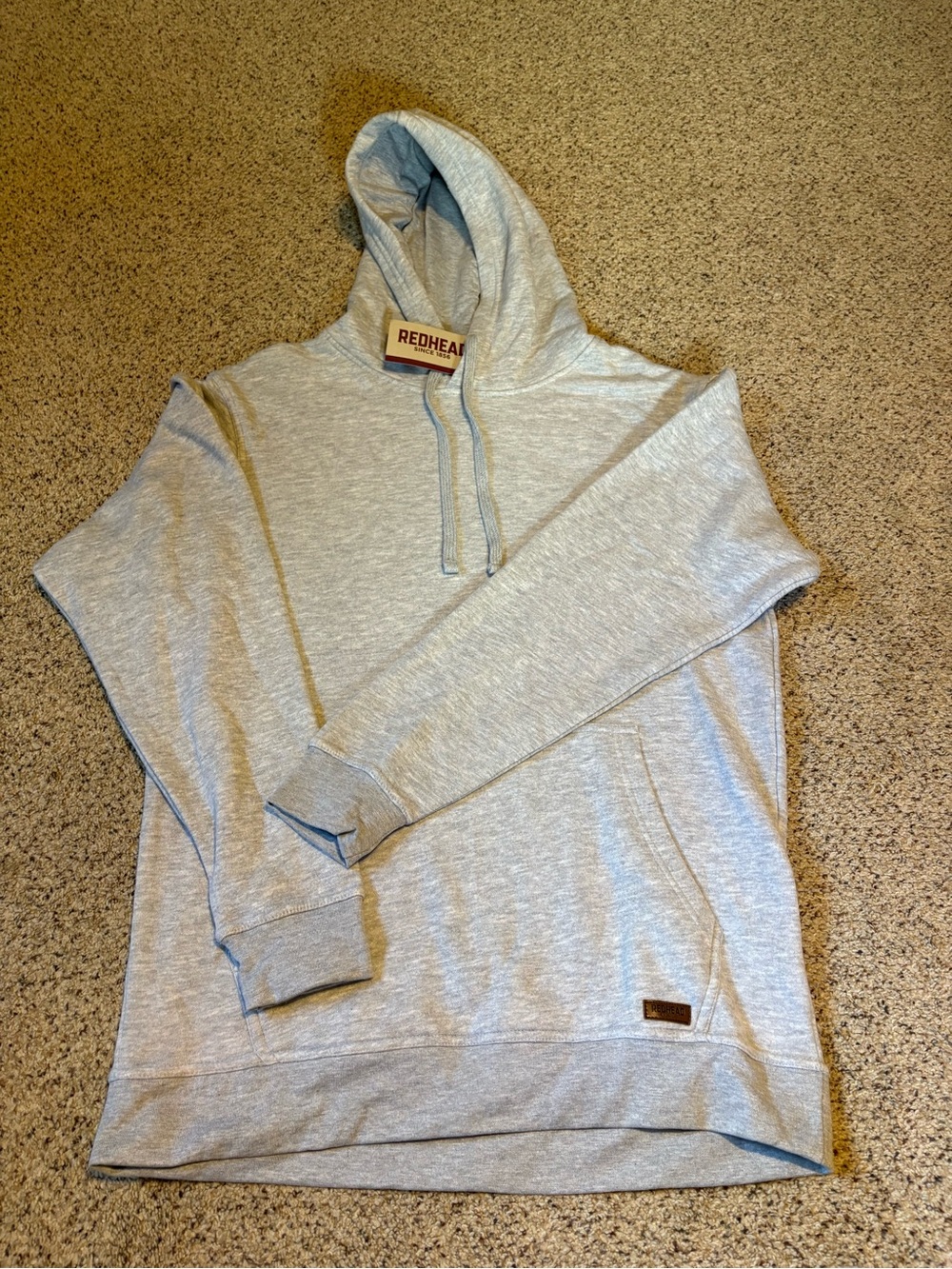 RedHead Light Heather Gray Men's Hoodie Pullover